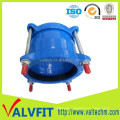 Ductile iron coupling for UPVC pipe